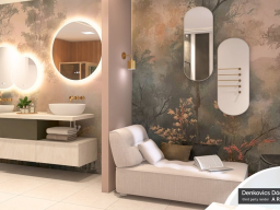 The harmony of comfort and style in a modern bathroom
